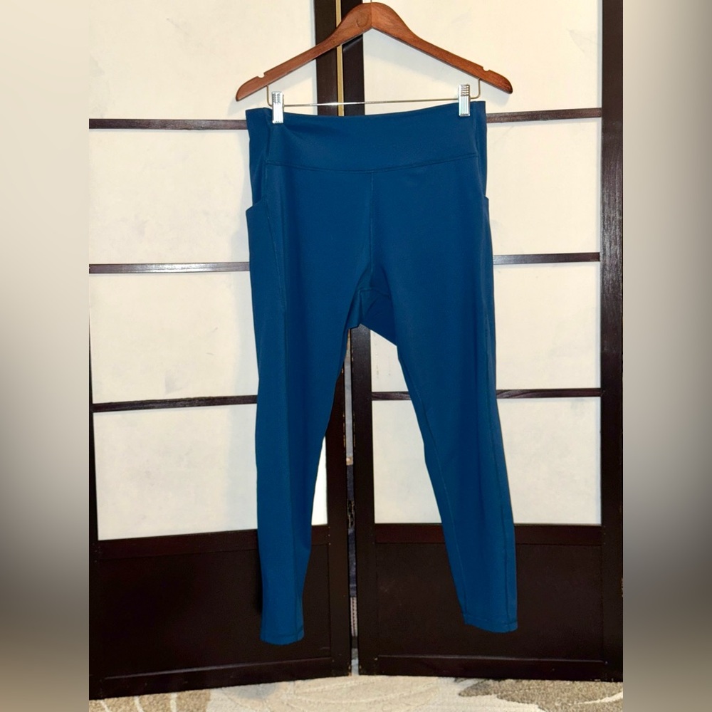 Teal High-Waisted Leggings